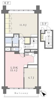 目黒台マンションの間取り画像
