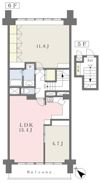 目黒台マンションの間取り画像