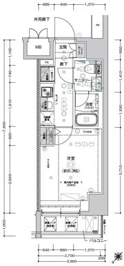 CREST TAPP新横浜の間取り画像