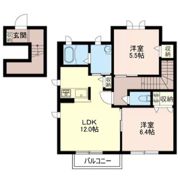 グリーンハイツEの間取り画像