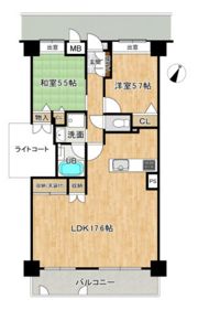 クレイドル西原駅東の間取り画像