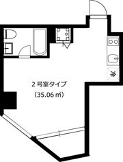 是空NANBAⅡの間取り画像