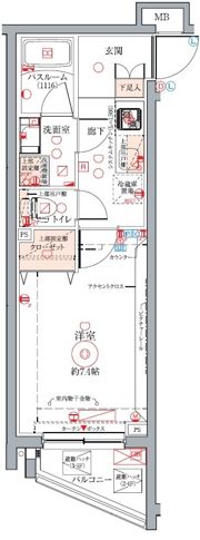 クレヴィスタ中板橋Ⅱの間取り画像