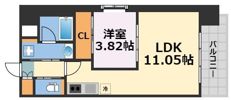 プレジオ難波の間取り画像