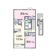 ヒルクレアEASTの間取り画像