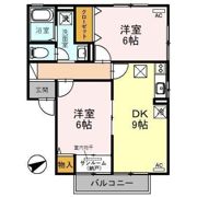 ウエスト リヴィエールの間取り画像