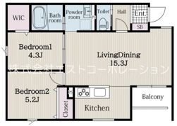 リブレメゾン東三国Ⅰの間取り画像