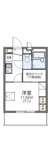レオパレス大岡壱番館の間取り画像
