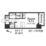 メインステージ京町堀の間取り画像