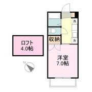 プリンスコート山手町Aの間取り画像