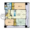 アンピール六本松の間取り画像
