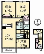 シャーメゾンタウン福山北 C棟の間取り画像