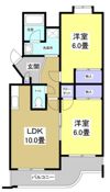 遠鉄ハイツ西ヶ崎F棟の間取り画像