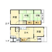 クロスハウス大東北条2の間取り画像