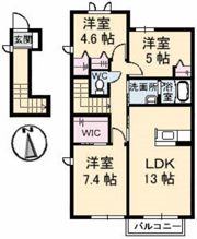 シャーメゾン原尾島 Ⅰ棟の間取り画像
