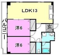 M-court湊町の間取り画像