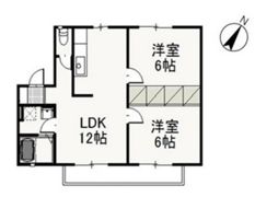 リーヴァ妹尾Bの間取り画像