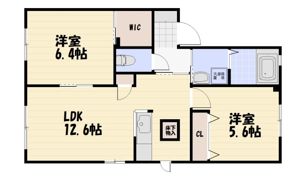 ヴィサージュ本城 B棟の間取り画像