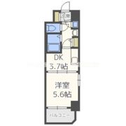 レジュールアッシュ梅田レジデンスの間取り画像