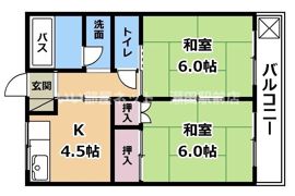 湖琴マンションの間取り画像