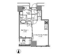 White Tower Hamamatsuchoの間取り画像