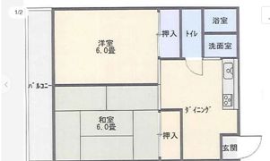 辻川マンションの間取り画像