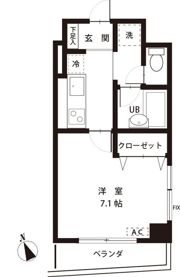 レジデンス千駄木の間取り画像