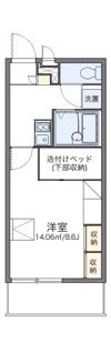 レオパレスよしけんⅢの間取り画像