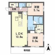 オースピシャス大安寺の間取り画像