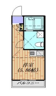 ベーネ横浜根岸 206号室の間取り画像