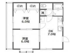 コーポマロニエB棟（全室洋室・宅配BOX・ネット無料）の間取り画像