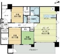 サーパス栗林公園前の間取り画像