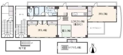 ハイフレンドコートの間取り画像