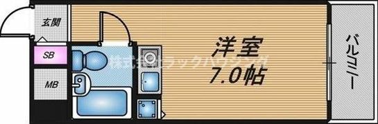 朝日プラザ梅田東Ⅱの間取り画像