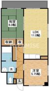 マンションミゾロクの間取り画像