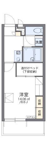 レオパレスGreenHillsの間取り画像