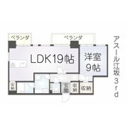 アスール江坂3rdの間取り画像
