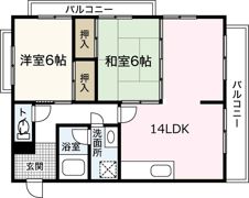 カルチェ川内NO．2の間取り画像