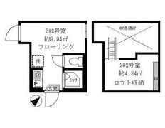 ティ・アーモスマイル 202の間取り画像