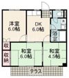 石橋ハイツの間取り画像