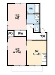 エクセル青木 Aの間取り画像