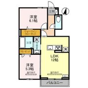 ヴォルガ Ⅱの間取り画像