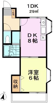 上野ハイツ22の間取り画像