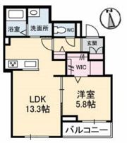 ツアンガーデン B棟の間取り画像