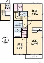 シャーメゾン ATO Ⅱ棟の間取り画像