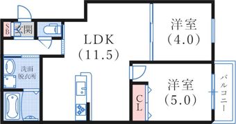 KARIN北神戸の間取り画像