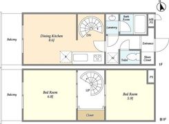 グランウッズ自由が丘の間取り画像