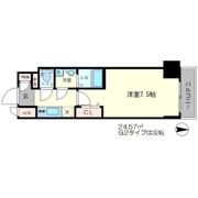 エスリード心斎橋LUXUEの間取り画像