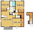 サンヒルズ愛坂 B棟の間取り画像