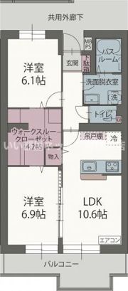 ユング フラウの間取り画像